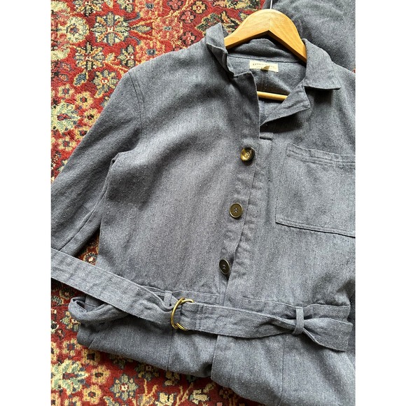 Tribe Alive Denim Jumpsuit Size Small - Picture 7 of 9